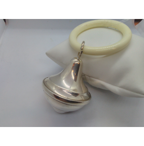 Zilver rammelaar tol filet - 3062499