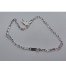 Zilver collier 7xoog/plaat gerodineerd 42 cm - 3066232