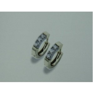 Diamonde Memoire Element du Temps creolen met 6x 0.035 crt 2e sy - 3067107