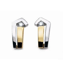 Jeunesse Flèche oorknop met diam/brilj 0.04 crt - 3064681