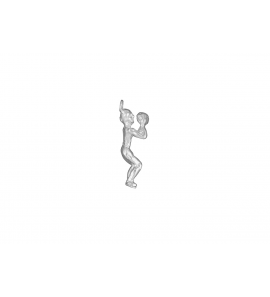 Zilver hanger/bedel Korfballer - 3065478
