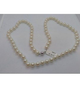 Parel collier JP 8 mm 65 cm met bolslot - 3068706