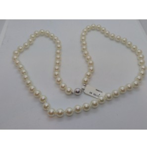 Parel collier JP 8 mm 65 cm met bolslot - 3068706