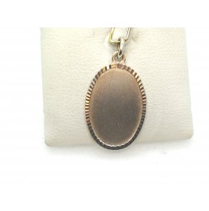 Zilver graveerplaat ovaal 14x20 mm - 3067317
