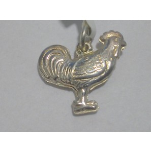 Zilver bedel haan - 3066158