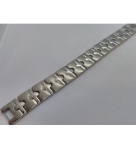 Titaan armband mat/glans 22 cm - 3071861