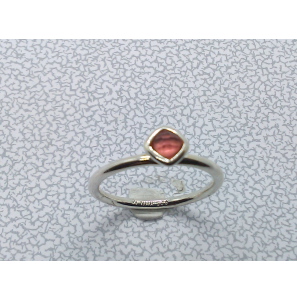 Zilver aanschuifring met vk zirlinia roze mt 17½ - 3073119