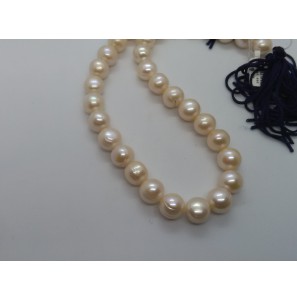 Zoetwater parel collier wit-getint 10 mm - 3072119