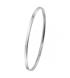 Zilver slavenband dop 3.5 mm vlak 60 mm - 3070087