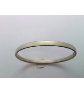 Zilver slavenband dop 5 mm vlak 60 mm mat - 3070095