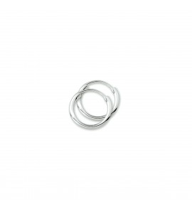 Zilver buiscreolen 2 mm 12 mm - 3074781