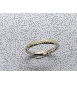 Zilver aanschuifring met email wit mt. 18 - 3073191