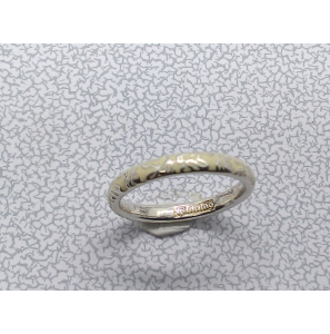 Zilver aanschuifring met email wit mt. 18 - 3073191