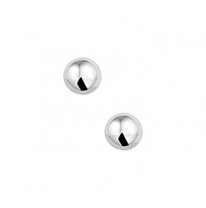 Zilveren oorknop bol 6 mm - 3074785