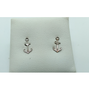 Zilver oorknop anker - 3074139