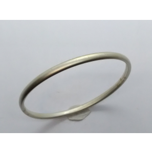 Zilver slavenband dop 4 mm ovaal 60 mm mat - 3076685