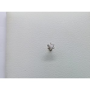 Zilver RH neusknopje met zirkonia 2 mm 6p - 3079059
