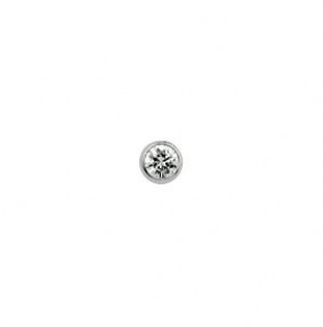 Zilver RH neusknopje met zirkonia 2.5 mm - 3079060