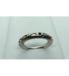 Zilver dame ring met oxide mt. 18 - 3080333