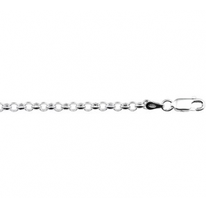 Zilver jasseron collier 3.5 mm 45 cm - 3092934