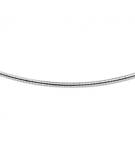 Zilver Omega collier gerodineerd 2 mm 45 cm - 3081829