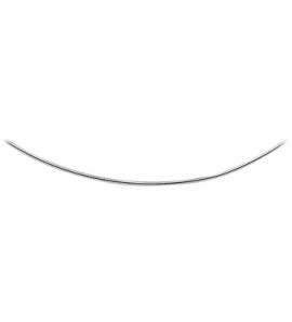 Zilver Omega collier gerodineerd rond 1.5 mm 50 cm schroefsluiti - 3081824