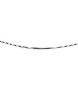 Zilver Omega collier gerodineerd rond 1.25 mm 45 cm - 3081830