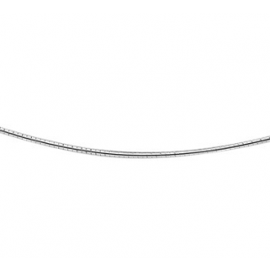 Zilver Omega collier gerodineerd rond 1.25 mm 45 cm - 3081830