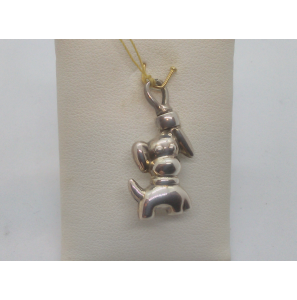 Zilver Urn hanger "hondje" - 3079905