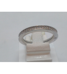 Zilver dames ring rondom met zirkonia - 3080507