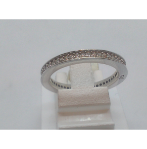 Zilver dames ring rondom met zirkonia - 3080507
