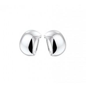 Zilver oorclips half-creool bol - 3082700
