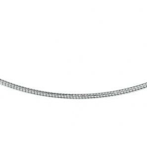 Goud omega rond 1.5 mm wit met schroef sluiting 45 cm - 3080426