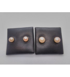 Zilver oorknop ZW parel - 3083752