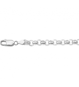 Zilveren jasseron armband 4,5 mm 19 cm - 3082478