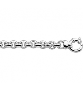 Zilver jasseron armband 10 mm 19 cm - 3085531