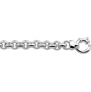 Zilveren jasseron armband 10 mm / 20 cm - draaglengte 19 cm - 3085532