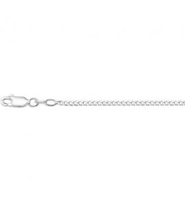 Zilver gourmet collier 2.0 mm 60 cm - 3082432