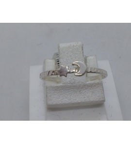 Zilver kinderring met maan/ster - 3088150