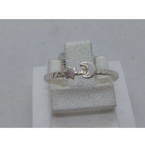 Zilver kinderring met maan/ster - 3088150