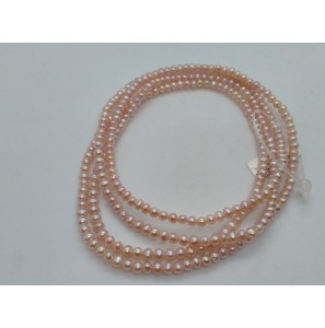 ZW parel collier 90 cm lavendel - 3086978