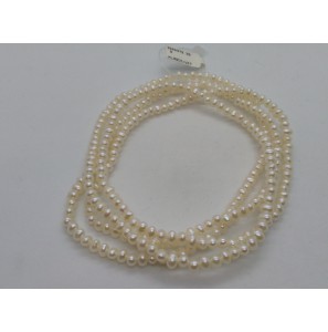ZW parel collier 90 cm wit - 3086979