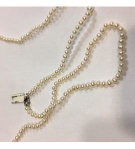 ZW parel collier 4 mm wit 80 cm - 3086984