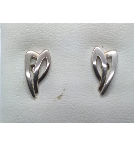 Zilver oorknop fantasie glans/mat - 3088008