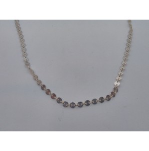 Zilver collier ronde plaatjes 4 mm 45 cm - 3091939