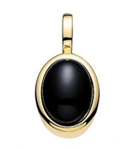 Close to mij Heart Urn hanger goud onix 12x9 mm - 3085684