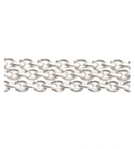 Close to mij Heart collier zilver 3-streng 45 cm 1-28 - 3085687