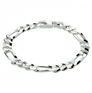Zilver armband figaro 5/1 5,5 mm 21 cm - 3089834