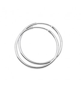 Zilver creolen gerodineerd 32x1,7 mm - 2082639