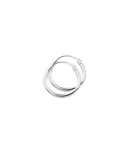 Zilver creolen gerodineerd 17x2,1 mm - 2082642